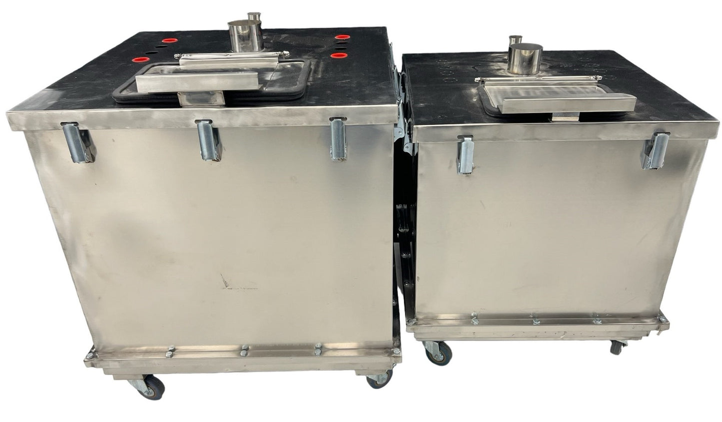 150LB Powder Hopper - Constant Fluidizing Stainless Steel
