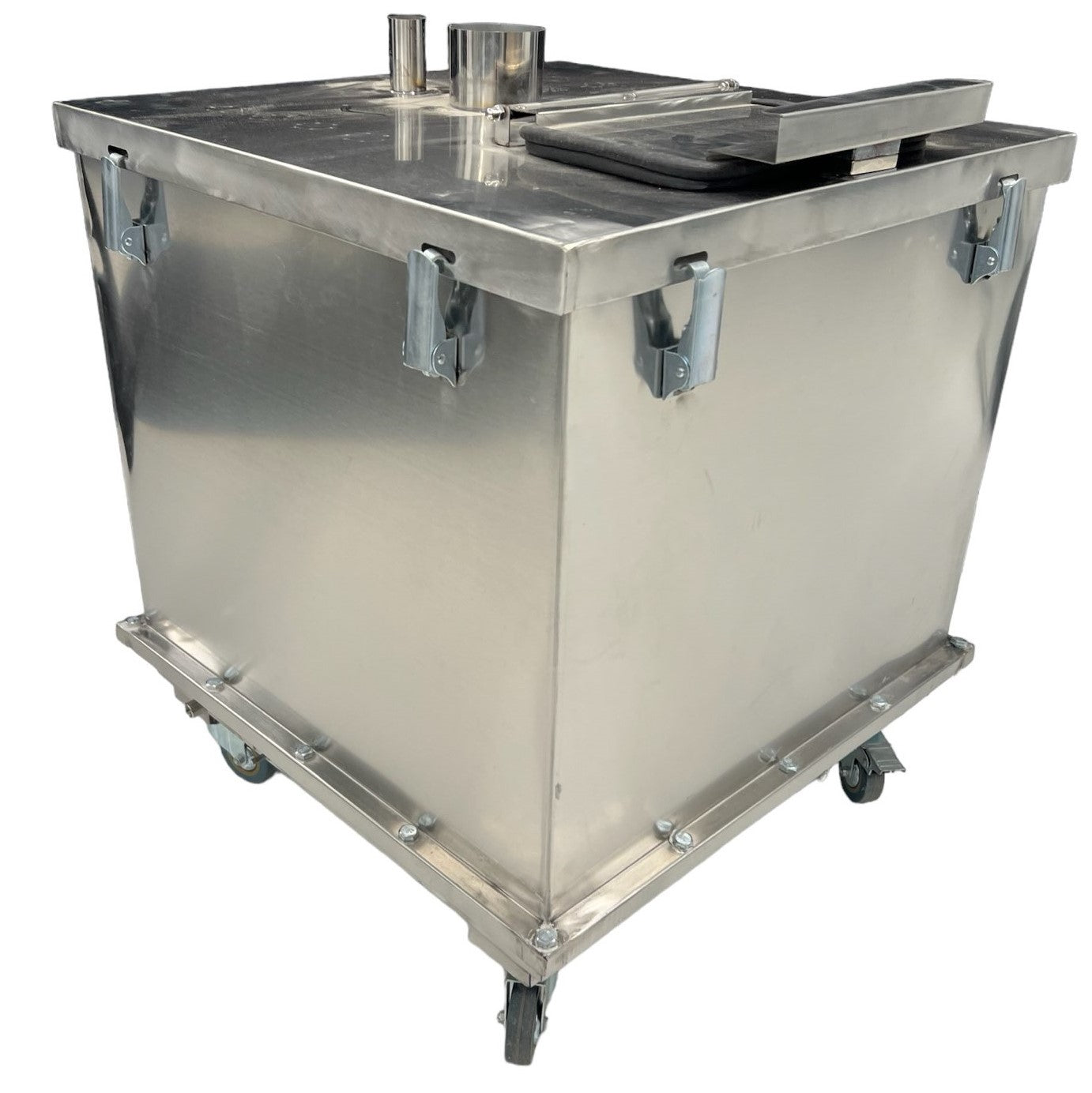 100LB Powder Hopper - Constant Fluidizing Stainless Steel