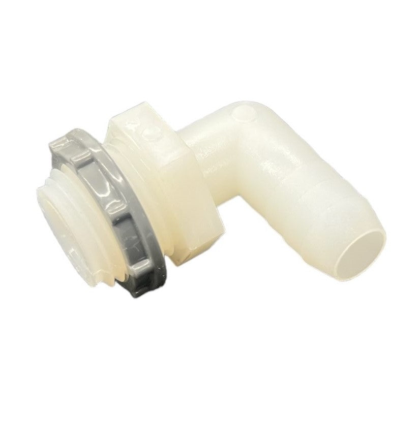 SpectraCoat ES Pressure Hopper Hose Barb Elbow w/ Nut