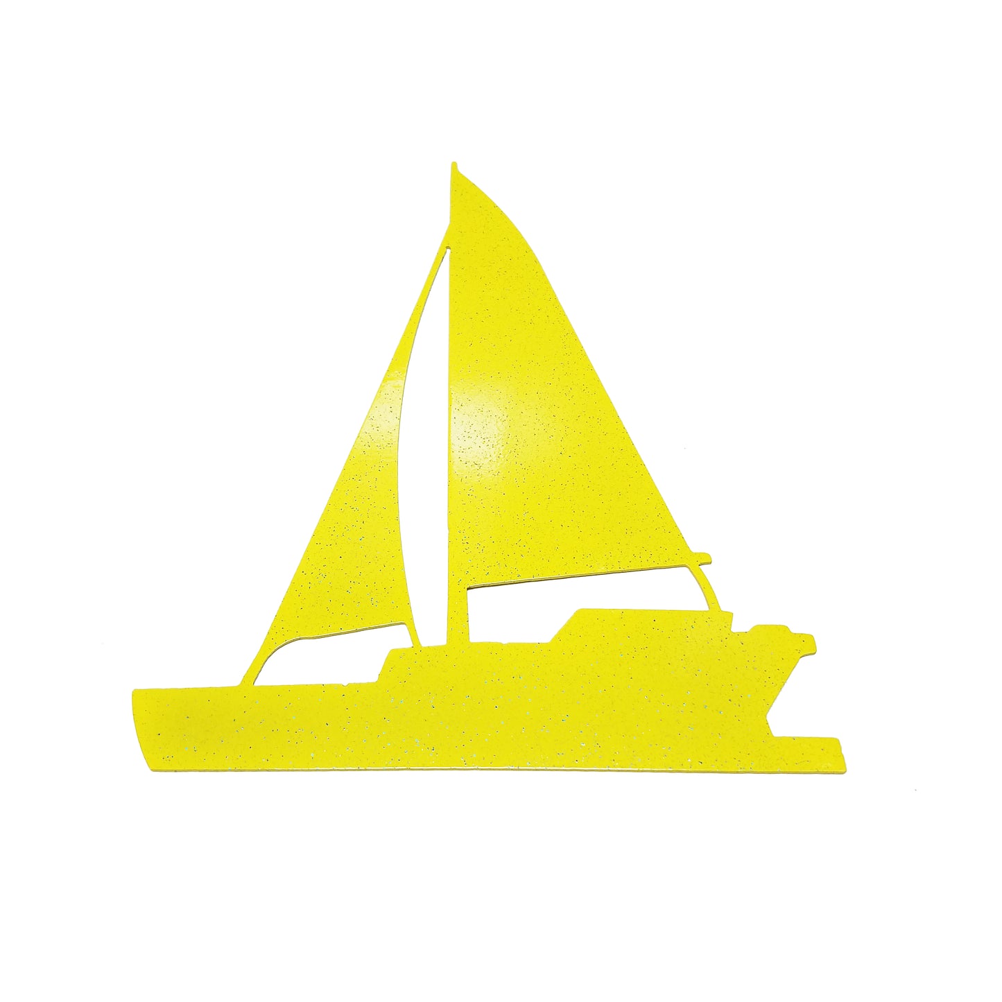 Bass Boat Yellow Trawler Powder
