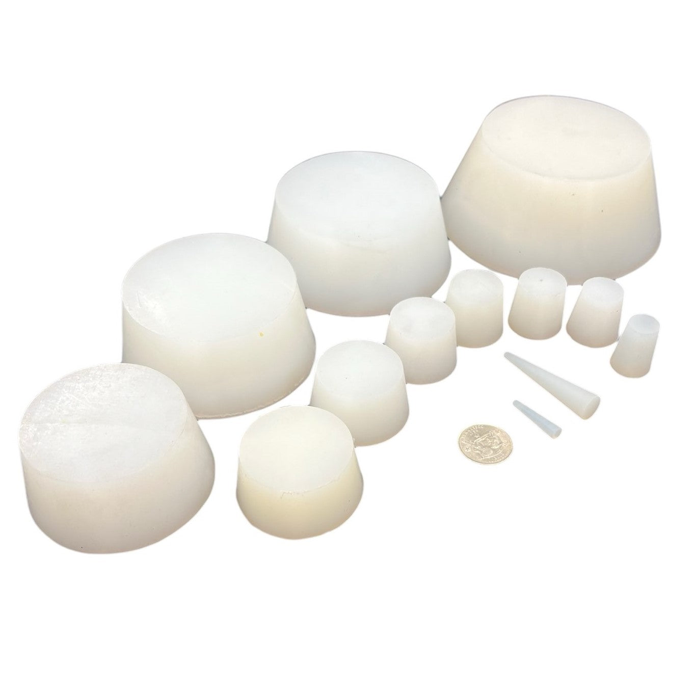 Silicone Tapered Plugs 1.187x1.437x1" (10 Count)