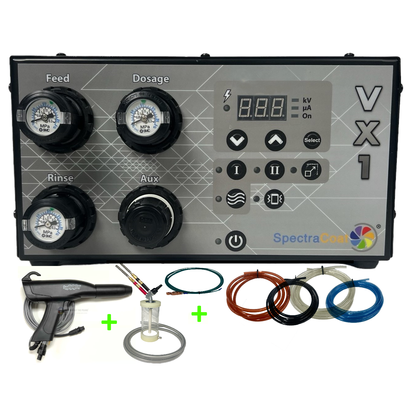 VX1 Powder Coating Gun System W/ 50lb Hopper