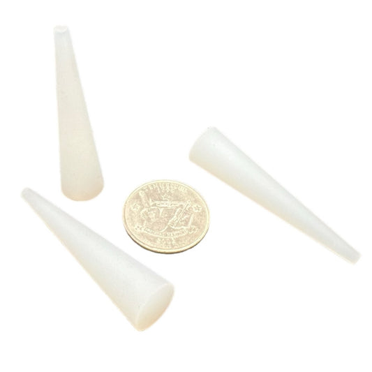 Silicone Tapered Plugs .125x.5x2 (50 Count)
