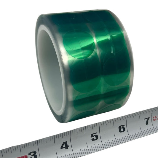 1" High Temp Green Polyester Tape-Dots