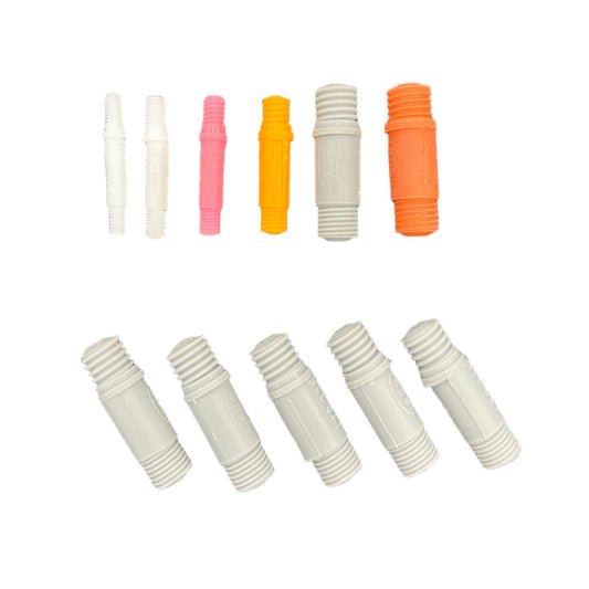 Dual-Sided Silicone Threaded Plugs #3/8-16 Coarse / #3/8-24 Fine (50 Count)