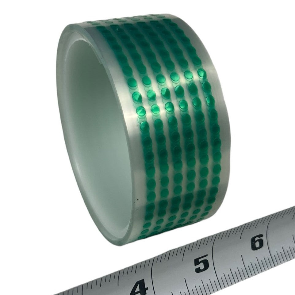 1/8" High Temp Green Polyester Tape-Dots