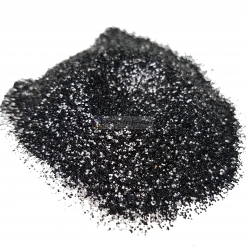 Aluminum Glitter Black Trigger (Large Flake) 8oz